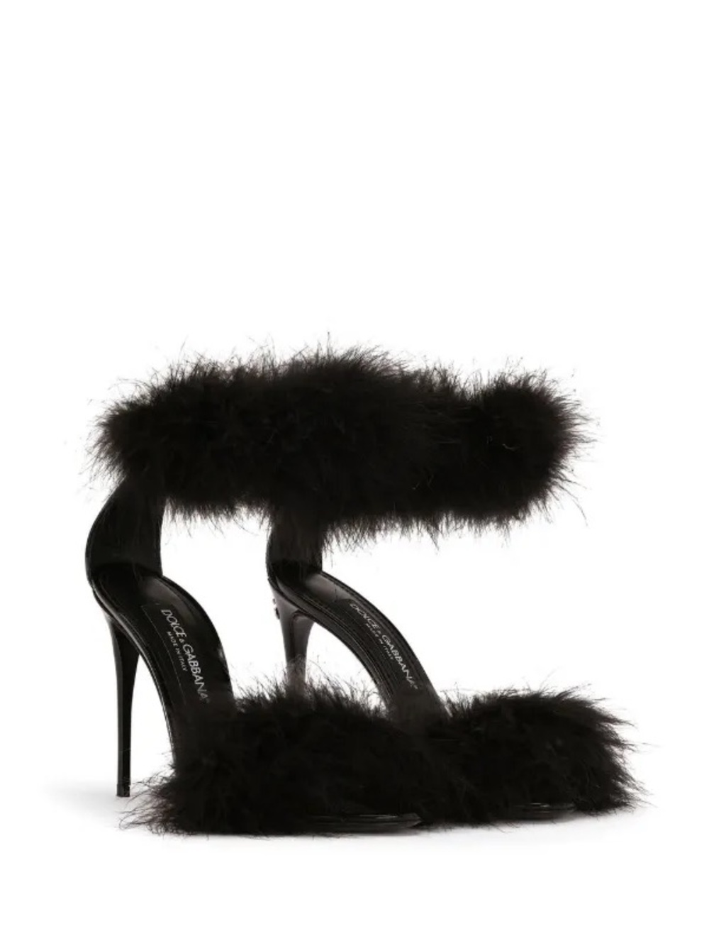 New Dolce Gabbana feather-embellished sandals $1,245 39